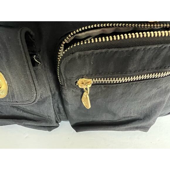 Baggallini San Marino Black Nylon Satchel Tote Shoulder Travel Bag - Picture 14 of 15